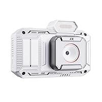 1080P Digital Camera for Photography, 48MP Kids Digital Point and Shoot Vlogging Video Camera 18x Zoom with 32 GB SD Card White