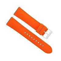 20MM SILICCONE RUBBER DIVER WATCH BAND STRAP COMPATIBLE WITH TISSOT PRS516 RACING ORANGE