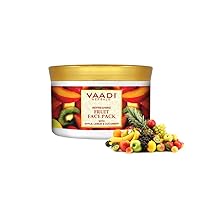 Refreshing Fruit Face Pack - Herbal Face Pack - ALL Natural - Paraben Sulfate Free - Suitable for All Skin Types - Value Pack of 600gms (21.16 Oz) - Vaadi Herbals