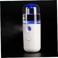 Mini Face Mister, 30ml Nano Mister for Eyelash Extensions, USB Rechargeable Mister Spray Bottle, Portable Face Steamer for Face Hydratin(White)