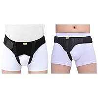 Hernia Belt Truss for Men and Women Supportive Groin Pain Truss With Removable Compression Pads For Pre or Post-Surgical Scrotal, Femoral, Comfortable Adjustable Waist Strap Hernia Guard
