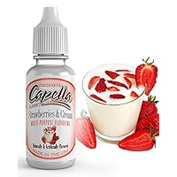 Capella Flavor Drops Strawberries and Cream Concentrate 13 Milliliter Bottle