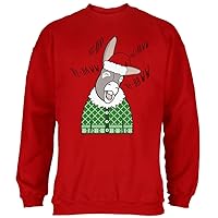 Old Glory Italian Christmas Donkey Hee-Haw Funny Cute Mens Sweatshirt