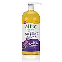 Alba Botanica Very Emollient Body Wash, French Lavender, 32 Oz