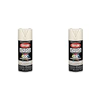 Krylon K02799007 Fusion All-In-One Spray Paint for Indoor/Outdoor Use, Matte Clamshell Off-White (Pack of 2)