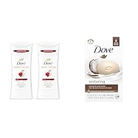 Dove Advanced Care Antiperspirant Deodorant Stick Twin Pack and Dove Beauty Bar Coconut Milk Bar Soap 6 Count