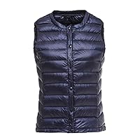 Womens Packable Down Vest Quilted Lightweight Sleeveless Jacket