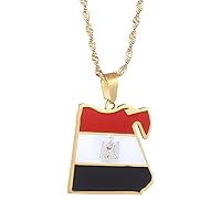 Egypt Eagle Pedant Necklaces Jewelry Egyptians Flag Symbol
