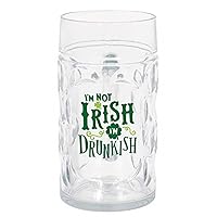 Amscan St. Patrick's Day Giant Tankard, 3 oz. - 1 Count | Exclusive Irish Themed Drinking Mug, Perfect Party Accessory
