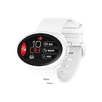 ZeRound3 Lite Smartwatch with Heart Rate Monitoring, Activity Tracker and Smart Notifications, IP67, Swiss Design, iOS and Android - White