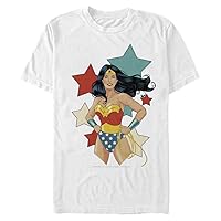 Warner Brothers Men's Big & Tall Wonder Woman Stance T-Shirt