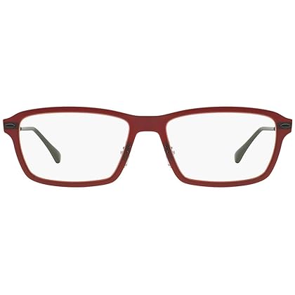 Ray-Ban RX7038-5456 Eyeglasses, Dark Matt Red Frame 53mm w/Clear Demo Lens