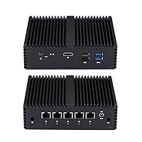 Desktop Router Q750G5 Intel Celeron J4125,Up to 2.7Ghz 10W AES-Ni (16Gb Ddr3 Ram 128Gb Ssd) 5 Intel I225-V 2.5G LAN,Used As A Router/Firewall/Proxy 24/7