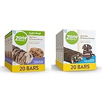 ZonePerfect Protein Bars | 10g Protein | 15 Vitamins & Minerals | Nutritious Snack Bar & Protein Bars, 12g Protein, 18 Vitamins & Minerals, Nutritious Snack Bar, Double Dark Chocolate