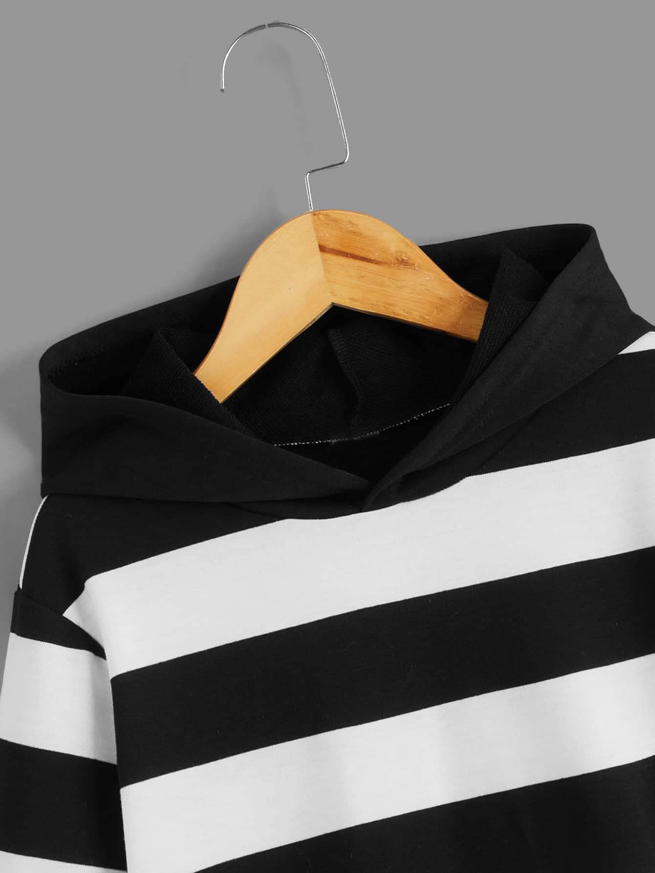 SHENHE Boy's Striped Color Block Long Sleeve Hooded Sweatshirt Hoodie Tops with Pocket