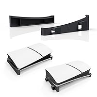 Horizontal Console Stand for Sony PS5 Slim,Game Console Base Stand Holder Accessories for Playstation 5 Slim,Game Console Desk Stand Storage Rack (Black)