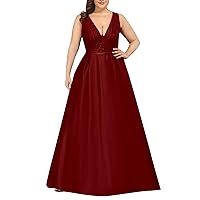 XJYIOEWT Spring Midi Dresses for Women 2024 with Pockets,New Banquet Wedding Dress for Ladies Solid Color Sequined Eveni