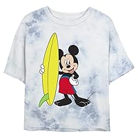 Disney Characters Mickey Surf Women's Fast Fashion Short Sleeve Tee Shirt