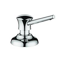 hansgrohe Bath and Kitchen Sink Soap Dispenser, Traditional Premium 2-inch, Classic Soap Dispenser in Chrome, 04540000