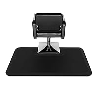 1/2'' Thick Anti Fatigue Mat for Hairstylist Standing, 3'x5' Barber Floor Matt with Square Cut Out for Salon Styling Chair, Hair Cutting Hairdressing Equipment