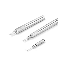 Microblading Pen Tattoo Machine for Permanent Makeup Eyebrow Beauty (silver)