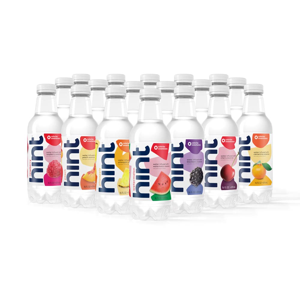Hint Water Discovery Pack, 24 Bottles Including 15 Different Flavors, Zero Sugar, Zero Sweeteners, Zero Calories
