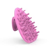 Scalp Massaging Shampoo Brush - Handheld Vibrating Massager, Updated Hair Shampoo Brush, Water- Resistant Device - Pink