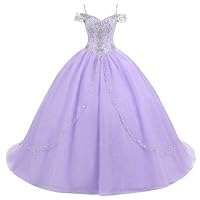 Women's Dresses 2019 Prom Sweet 16 Ball Gown Off The Shoulder B365