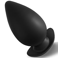 Anal Plug Butt Plug with Safe Curved Base Dilator Prostate Massager Sex Toy for Women Men Masturbation (3XL)