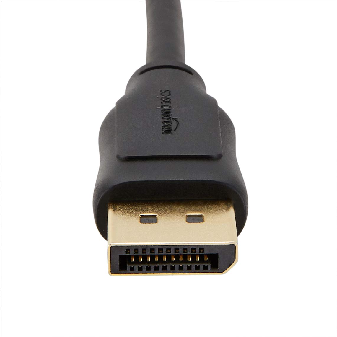 Amazon Basics DisplayPort 1.2 Cable, 21.6Gbps High-Speed, 4K@60Hz, 2K@165Hz, Gold-Plated Plugs, 6 Foot, Black
