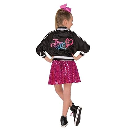 Rubies JoJo Siwa Bomber Jacket with Skirt and Bow Child's Costume, Small