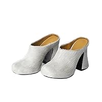 Vertundy Mule Heels for Women Backless Slide Shoes Ladies