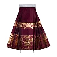 Ming Dynasty Woven Gold Yarn Five Pair Pleats Hanfu Skirt Women Chinese Traditional Horse Face Skirt