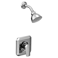 Moen T2812EP Rizon Eco-Performance Posi-Temp Shower Trim, Valve Required, 1.75 GPM Flow Rate, Chrome