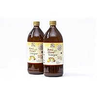 Apple Cider Vinegar with honey with the mother unpasteurized raw unfil-tered with mother enzyme all-natural manufactured in an FDA registered Kosher certified plant. Pack of 2 total 67.6 Fl Oz -2 Lts