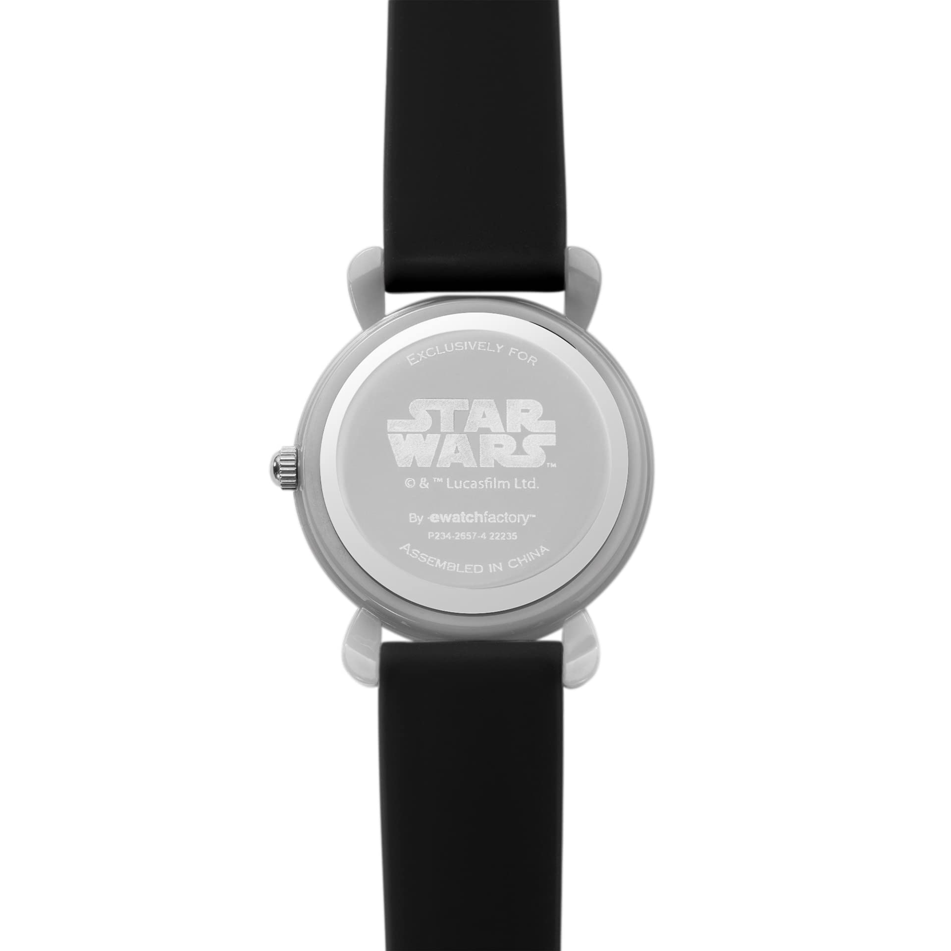 STAR WARS The Mandalorian Kids' Plastic Time Teacher Analog Quartz Silicone Strap Watch