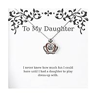 Special Daughter Gifts, I never knew how much fun I could have until I, Birthday Crown Pendant Necklace For Daughter from Mother, Birthday gift, Birthday present, Birthday party