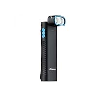 OLIGHT Arkflex Adjustable Right Angle Flashlight, 1000 Lumens Rechargeable Handheld Flashlights, Two-way Pocket Clip EDC Light with an 0-90°Articulating Head for Working Outdoors and Repairing (Black)