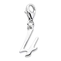 925 Sterling Silver Sport game Number Charm Pendant Necklace Jewelry for Women in Silver Choice of Numbers and Variety of Options