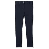 Nautica Girls' Toddler School Uniform Twill Skinny Pants, Comfortable Stretch Material, Wrinkle & Fade Resistant