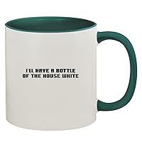 I'll Have A Bottle Of The House White - 11oz Ceramic Colored Inside & Handle Coffee Mug, Green