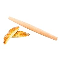 Restaurantware Pastry Tek 15 Inch French Rolling Pin 1 Tapered Rolling Pin For Baking - Solid Professional Grade Natural Beechwood Dough Roller For Fondant Pizza Dough Cookies And More
