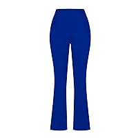 Womens Bootcut Leg Yoga Pants Slim Fit High Waisted Casual Workout Trousers Comfy Dressy Work Flared Legging Pants