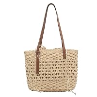 Womens Large Tote Handbag Summer Beach Hobo Bag Purse Handwoven Straw Shoulder Top Handle 2024