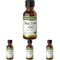 Tea Tree Oil Herbal Health Oil, Supports Skin Health, 1 Fl oz (Pack of 4)