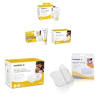 Medela Breastfeeding Essentials Bundle with Breast Milk Storage Bags, Soothing Gel Pads, and Disposable Nursing Pads