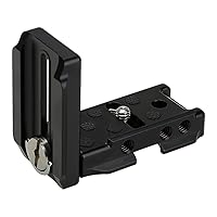 Fotodiox Exxy Omni Jr. Universal L-Bracket for Most Smaller Mirrorless Interchangeable Lens Cameras (MILC) from Pro - All Metal Black Camera Hand Grip for Acra Swiss or Arca Swiss-Type Quick Releases