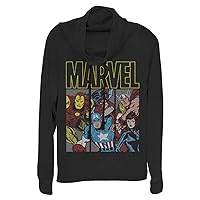 Marvel Classic Tri Women's Cowl Neck Long Sleeve Knit Top