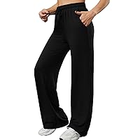 Annenmy Yoga Pants Women Wide Leg Sweatpants with Pockets Stretch High Waisted Drawstring Comfy Sweat Lounge Pants