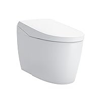 NEOREST® AS Dual Flush 1.0 or 0.8 GPF Toilet with Intergeated Bidet Seat and EWATER+, Cotton White - MS8551CUMFG#01